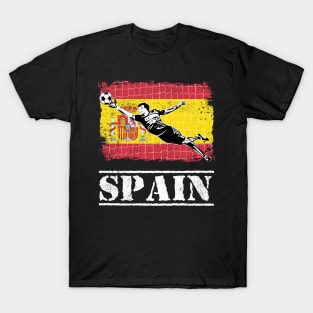 Spain Soccer Goalie Goal Keeper Shirt T-Shirt